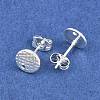 304 Stainless Steel Ear Stud Findings STAS-O119-14B-S-2