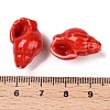 Handmade Printed Porcelain Beads Strand PORC-T133-01B-4