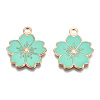 Alloy Enamel Pendants X-ENAM-S121-115F-3