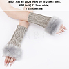 Polyacrylonitrile Fiber Yarn Knitting Fingerless Gloves COHT-PW0001-15H-2