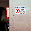 5Pcs Waterproof PVC Warning Sign Stickers DIY-WH0237-028-7