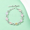 Platinum Tone Brass Micro Pave Cubic Zirconia Tennis Bracelets BJEW-B160-14P-2