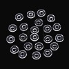200Pcs Transparent PVC Insulating Gaskets PVC-T006-2.5mm-01-1