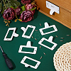 25Pcs Rectangle Zinc Alloy Label Frame Card Holder AJEW-FH0008-75A-4