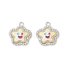 Alloy Enamel Pendants FIND-A029-04P-02-2