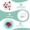 DIY Heart Bowknot Keychain Making Kits DIY-TA0015-61-5
