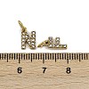 304 Stainless Steel Rhinestone Pendants STAS-B108-03G-3