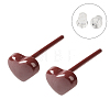 Hypoallergenic Bioceramics Zirconia Ceramic Stud Earrings EJEW-F340-06-1