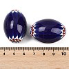Handmade Millefiori Glass Beads LAMP-Z021-03-3