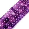 Ombre Effect Dyed Glass Beads Strands X-GLAA-Q106-05A-A13-1