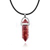 Natural Red Jasper Pendant Necklaces IC1467-5-1