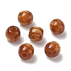 Opaque Resin European Beads RESI-F073-13-1