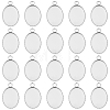 20Pcs 304 Stainless Steel Pendant Cabochon Settings STAS-BBC0010-66-1