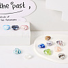 24Pcs 12 Colors Handmade Lampwork Beads LAMP-CW0001-03-14