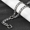 6.5MM 201 Stainless Steel Lumachina Chain Necklaces for Unisex NJEW-K302-07P-1