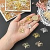 40Pcs 4 Colors Alloy Hollow Connector Charms FIND-YW0010-91-5
