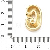 Brass Initial Beads KK-B167-27G-01G-3