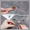 4Pcs 2 Colors Brass European Beads KK-NB0004-30-3