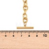 304 Stainless Steel Mixed Chain T Bar Y Tassel Necklaces for Women NJEW-Z111-03G-3