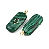 Synthetic Malachite Pendants KK-B157-43G-01-2