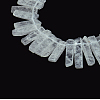 Chip Natural Quartz Crystal Graduated Beads Strands G-P064-01-2