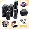50Pcs Round Aluminum Packing Boxes with Visible Window Lid CON-WA0001-30-4