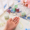6Rolls 6 Styles Segment Dyed Polyester Thread NWIR-TA0001-47A-5