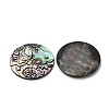 Natural Black Lip Shell Carved Cabochons SHEL-G024-01A-2