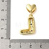 Rack Plating Brass Micro Pave Clear Cubic Zirconia Perdants KK-C067-12G-L-3