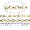 Rack Plating Brass Round Ring Link Chains CHC-G023-05G-2