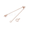 925 Sterling Silver Chain Extenders STER-N016-02RG-2