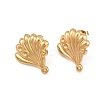 Ion Plating(IP) 304 Stainless Steel Stud Earring Findings STAS-Z175-02G-01-1