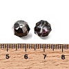 Electroplate Transparent Round Glass Beads GL-CBA6A73-FP02-3