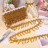 Polyester Metallic Thread Lace Tassel Ribbons OCOR-WH0108-42D-5