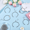 12Pcs 2 Styles 304 Stainless Steel Chain Bracelet Making AJEW-BM00003-4