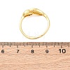 Brass Micro Pave Clear Cubic Zirconia Rings for Women RJEW-U047-14G-5