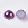 ABS Plastic Imitation Pearl Cabochons SACR-S738-8mm-Z47-2
