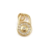 Brass Micro Pave Cubic Zirconia Charms LS-KK-H077-02G-03-1