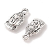 Tibetan Style Alloy Buddha Head Pendants TIBEP-M031-05AS-2