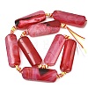 Natural Yellow Agate Beads Strands G-H342-B05-01-5