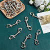 30Pcs Alloy Double Lobster Claw Clasps FIND-GO0004-52-4