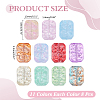 88Pcs 11 Colors Transparent Spray Painted Glass Beads GLAA-ME0001-36-2