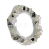 Natural Tourmalinated Quartz Stretch Bracelets PW-WG56138-29-1