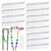 4 Sets Plastic Necklace and Bracelet Wall Mount Storage Hook AJEW-PH0008-97-1