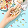 20Pcs Acrylic Flower Charms TACR-YW0003-18A-5