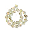 Frosted Handmade Lampwork Beads Strands LAMP-A010-01C-2