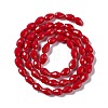 Faceted Glass Beads Strands GLAA-E037-02D-2
