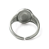 304 Stainless Steel Open Cuff Ring RJEW-L110-013P-3
