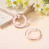1 Pair 304 Stainless Steel Hoop Earrings EJEW-TA0001-89C-4
