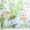 8 Sheets 8 Styles Easter Egg PVC Waterproof Wall Stickers DIY-WH0345-104-5
